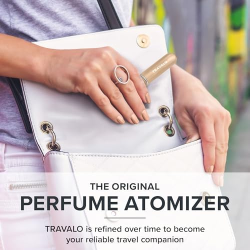Travalo Classic HD Perfume Atomizer - Elegant Design for Valentine’s Day - Reusable, Airtight, Easy Fill Mini Pump Sprayer with Volume Window - Gold - Image 7