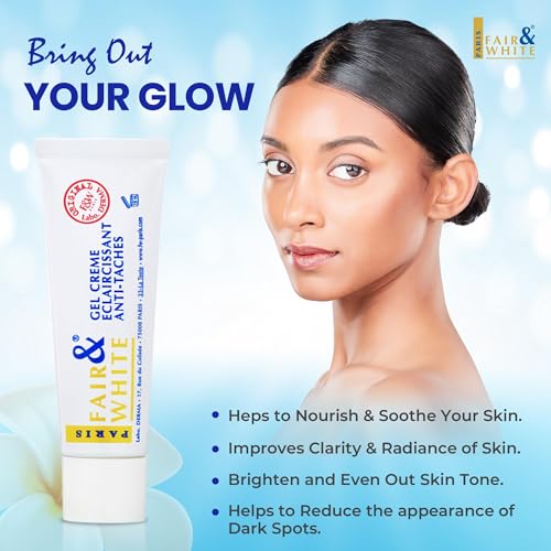 FAIR & WHITE Original Skin Brightening Gel Cream - 30ml / 1floz - For Neck, Face, Armpit, Elbows, Private Areas, Brightening Gel for Uneven Skin Tone - Image 2
