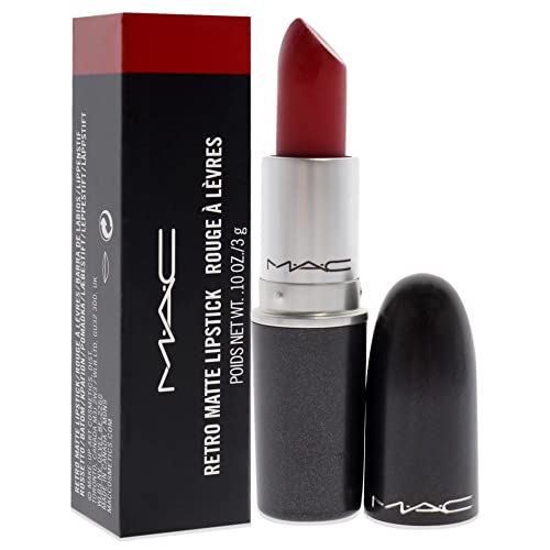 MAC Retro Matte Lipstick Ruby Woo, 1 Count, Multicolor, 0.10 Ounce - Image 3