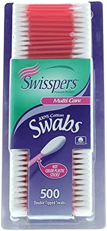 Swisspers Double Tipped Cotton Swabs 500 ea (Pack of 2) - Image 4