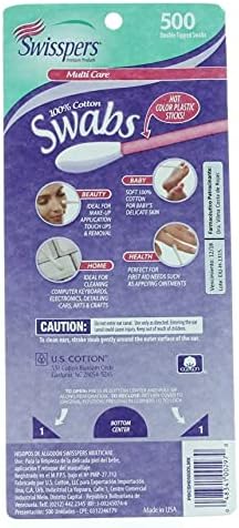 Swisspers Double Tipped Cotton Swabs 500 ea (Pack of 2) - Image 5