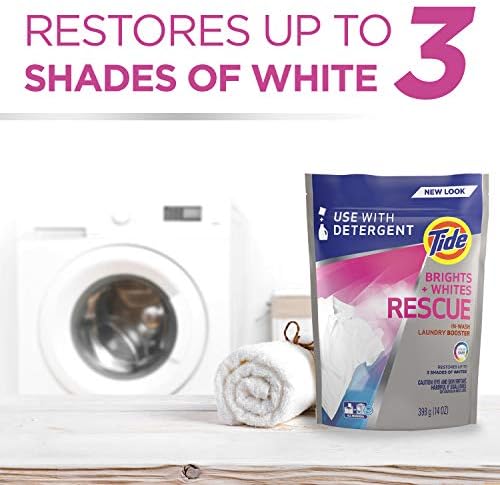 Tide Brights & Whites Odor Rescue, In Wash Odor Eliminator with Oxi, Scent Booster, Removes Odors in a Single Wash, 18 Count (Pack of 2) - Image 2