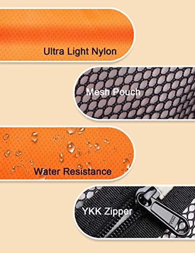 GOX Travel Toiletry Bag Dopp Kit Case for Men Multifunction Packing Organizer Pouch(Orange/Grey) - Image 5