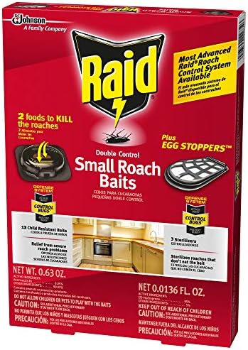 Raid Double Control Small Roach Baits Plus Egg Stopper 0.63 Ounce (Pack of 1) - Image 3