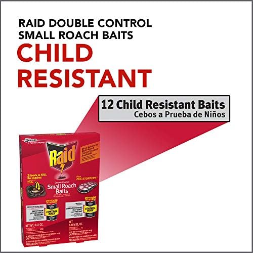 Raid Double Control Small Roach Baits Plus Egg Stopper 0.63 Ounce (Pack of 1) - Image 7