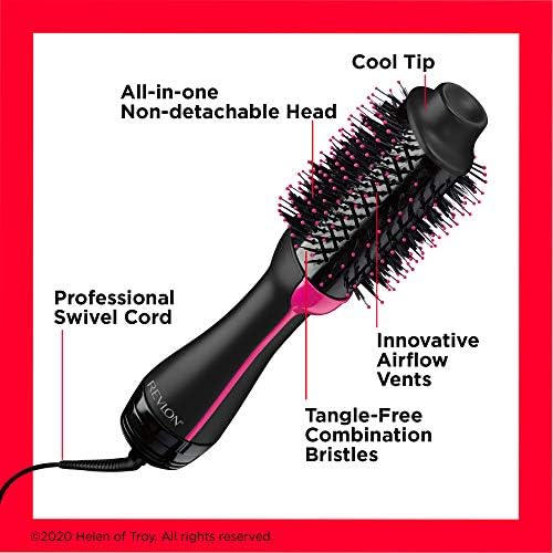 REVLON 1100 Watt 3 Heat 2 Speed Pro Collection One Step Ionic Hair Dryer and Volumizer - Image 2