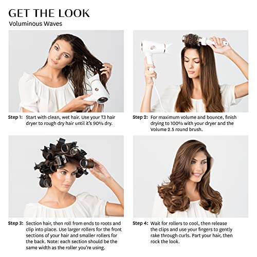 T3 - Volumizing Hot Rollers LUXE | Premium Hair Curler Set for Long Lasting Volume, Body & Shine | Set of 8-4 XL (1.75") & 4 Large (1.5”) - Image 10