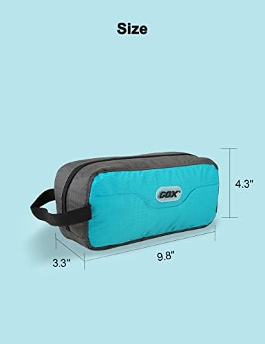 GOX Travel Toiletry Bag,Dopp Kit Case,Ultra-Light Cosmetics Bag Makeup Organizer (Turquoise) - Image 6