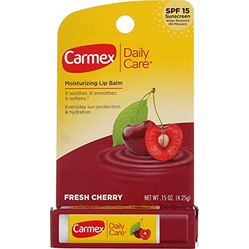 Carmex Click-Stick Moisturizing Lip Balm SPF 15 Cherry 0.15 oz (Pack of 6) - Image 2