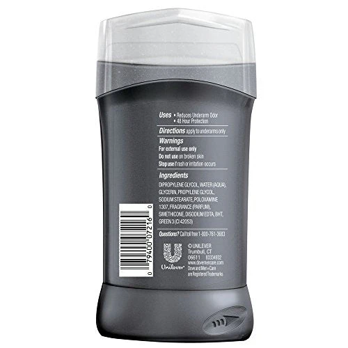 Dove Men+Care Deodorant Stick Clean Comfort 3 oz (Pack of 10) - Image 2