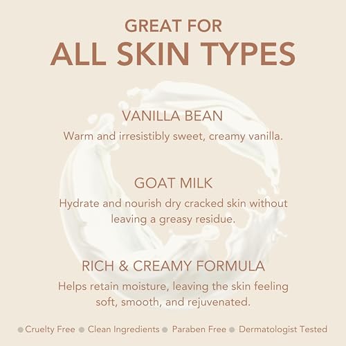 Dionis Goat Milk Skin Care Vanilla Bean Scented Hand Cream Set - Cruelty Free Travel Size Hand Lotion For Hydrating & Moisturizing Dry Skin - Paraben Free Formula Made In The USA, 1 oz Set of 4 - Image 7