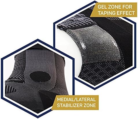 OS1st AF7 Ankle Bracing Sleeve Helps stabilize weak Ankles, Assist with Inversion sprains, Relieve Achilles tendonitis - Image 5