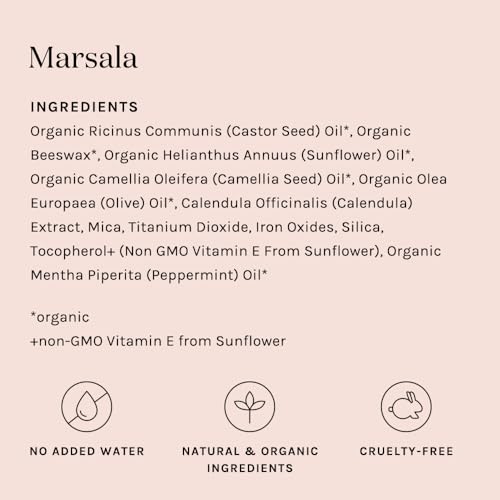 Kari Gran Lip Whip | Moisturizing Lip Balm with Organic Oils | Clear Glossy Sheen + Peppermint | Rich Buttery Texture, Hydrates & Protects | Non-GMO, Organic Ingredients, Made in USA (Marsala) - Image 8