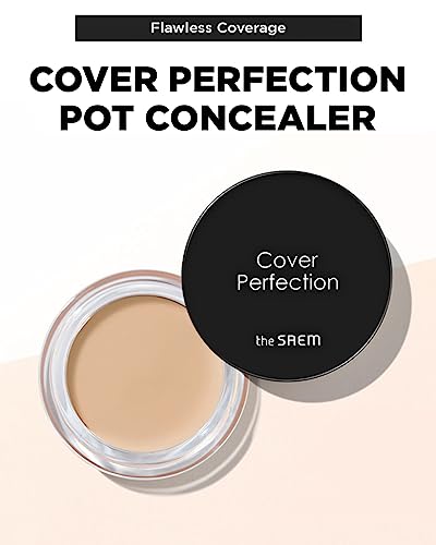 THESAEM Cover Perfection Pot Concealer #02 Rich Beige - High Adherence & Coverage Balm, Conceals Blemish & Acne Spots, Matte Finish Sebum Control for Oily and Combination Skin - Image 2