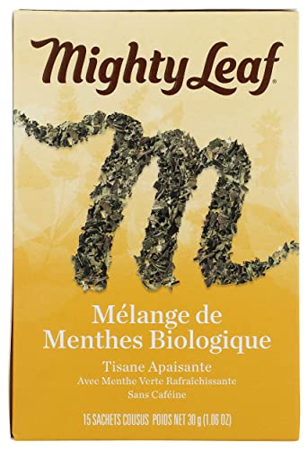 Mighty Leaf Tea Organic Mint Melange Hand-Stitched Tea Bags, 15 ct - Image 2