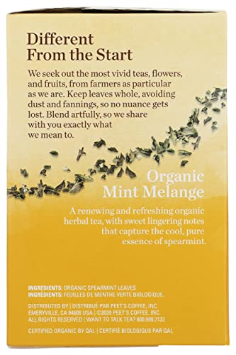 Mighty Leaf Tea Organic Mint Melange Hand-Stitched Tea Bags, 15 ct - Image 6