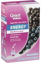 Great Value Energy Drink Mix Variety Bundle, 0.88-1.13 oz box with 10 Drink Packets (Pack of 4) includes 1-Box Blueberry Acai + 1-Box Wild Strawberry + 1-Box Dragon Fruit + 1-Box Pomegranate Lemonade - Image 2