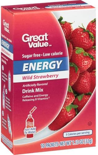 Great Value Energy Drink Mix Variety Bundle, 0.88-1.13 oz box with 10 Drink Packets (Pack of 4) includes 1-Box Blueberry Acai + 1-Box Wild Strawberry + 1-Box Dragon Fruit + 1-Box Pomegranate Lemonade - Image 5