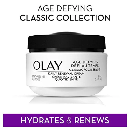 Olay Age Defying Classic Daily Renewal Cream, Face Moisturizer, 2 Oz (Pack of 3) - Image 4