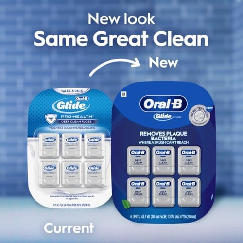 Oral-B Glide Cool Mint Deep Clean Floss, 6 Count, Glide Dental Floss - Image 9