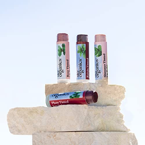 Sky Organics Tinted Lip Balms with Beeswax and a Rich Nourishing Blend of Plant Oils, Moisturizing Lip Balm to Lock In Moisture and Add A Sheer Wash Of Color & Shine , Four Assorted Flavors, 4pk. - Image 7