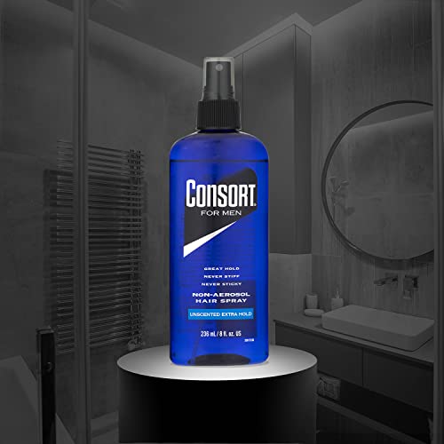 Consort Extra Hold Non-Aero Hair Spray Pump, Unscented, 8 Ounce - Image 6