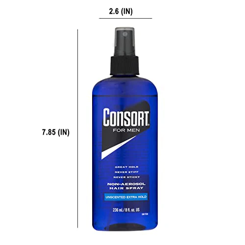 Consort Extra Hold Non-Aero Hair Spray Pump, Unscented, 8 Ounce - Image 7