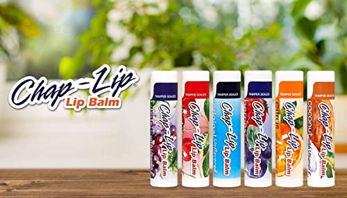 Vitamin E Lip Balm with Coconut Oil - Lip Moisturizer Treatment - Soothing, & Refreshing, Total Hydration Treatment & Lip Therapy - Assortment of 6 Refreshing Flavors, 60 Count - Image 7