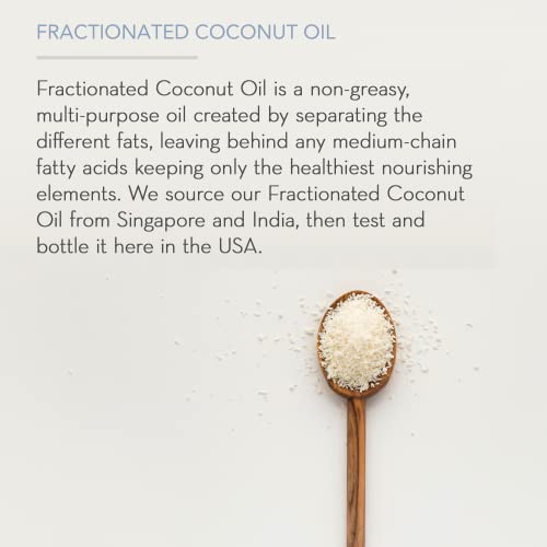 Pure Body Naturals Organic Fractionated Coconut Oil for Skin and Hair, 4 fl oz - Liquid Carrier Oil for Diluting Essential Oils, Hair Growth & Skin Moisturizer - Image 5