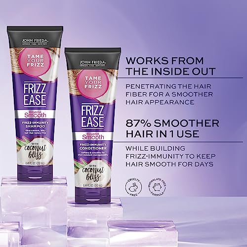 John Frieda Frizz Ease Beyond Smooth Bundle: Frizz Immunity Shampoo & Conditioner, 8.45 Ounce Each - Image 3