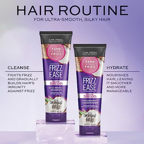 John Frieda Frizz Ease Beyond Smooth Bundle: Frizz Immunity Shampoo & Conditioner, 8.45 Ounce Each - Image 4
