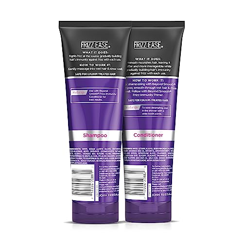 John Frieda Frizz Ease Beyond Smooth Bundle: Frizz Immunity Shampoo & Conditioner, 8.45 Ounce Each - Image 6