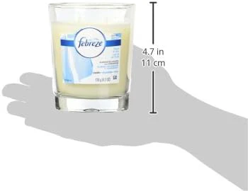Febreze Scented Air Freshener Candle, Linen and Sky, Home Fragrance, Odor Eliminator for Strong Odors, 6.3 Oz (4 Count) - Image 6