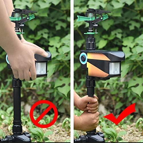 COSTWAY Scarecrow Motion Activated Animal Repellent - Image 4