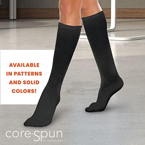 Core-Spun 20-30mmHg Moderate Graduated Compression Support Knee High Socks - Image 5