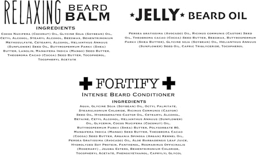 Bossman Essentials Beard Kit - Made in USA - Jelly Beard Oil - Conditioner - Beard Balm - Natural Ingredients (Hammer Scent) - Image 5
