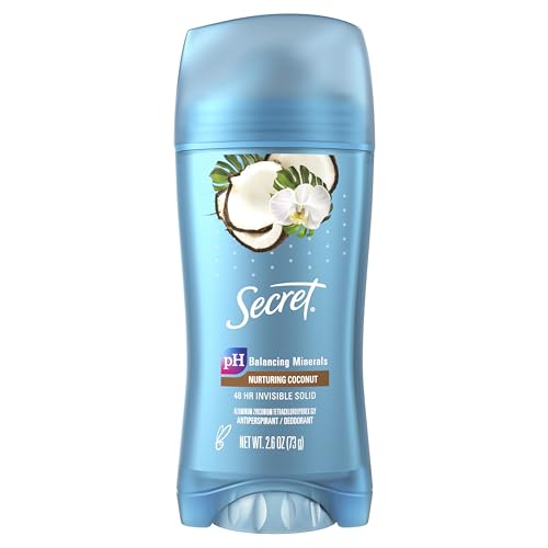 Secret Clear Gel Antiperspirant and Deodorant, Coconut Scent, 2.6 Ounce (Pack of 2)