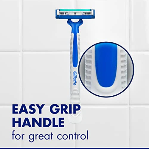 Gillette Sensor3 Simple Men's Disposable Razors, 8 Count - Image 7