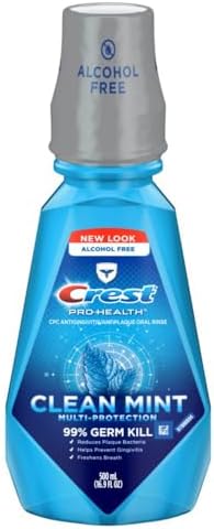 Crest Pro-Health Clean Mint Mouthwash, CPC Antigingivitis/Antiplaque Mouthwash, 500 mL (16.9 Fl Oz ), Pack of 4, Crest Mouthwash, Gingivitis Treatment - Image 9