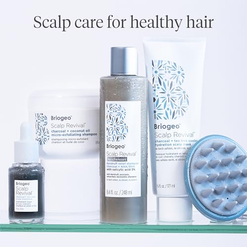 Briogeo Scalp Revival Charcoal + Tea Tree Scalp Treatment, Scalp Serum to Soothe a Dry, Flaky, Itchy Scalp, Absorb Oil, Hydrate Dry Scalp, Clarify Build Up, Vegan, Cruelty-Free, 1 fl oz - Image 7