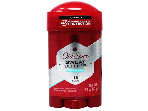 Procter & Gamble Old Spice Solid Sweat Defense Pure Sport Plus Deodorant, 2.6 Ounce - 12 per case.