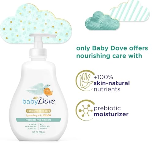 Baby Dove Sensitive Moisture Face and Body Lotion 13 oz(Pack of 4) - Image 2