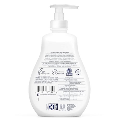 Baby Dove Sensitive Moisture Face and Body Lotion 13 oz(Pack of 4) - Image 5