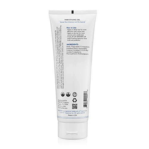 Hair Styling Gel 8 oz (2-Pack Gift Set) Medium Hold - Fragrance Free Hypoallergenic - Irritation Free Styling Gel for Sensitive Skin - for Men Women Children - Gluten Free Vegan Cruelty Free - Image 6
