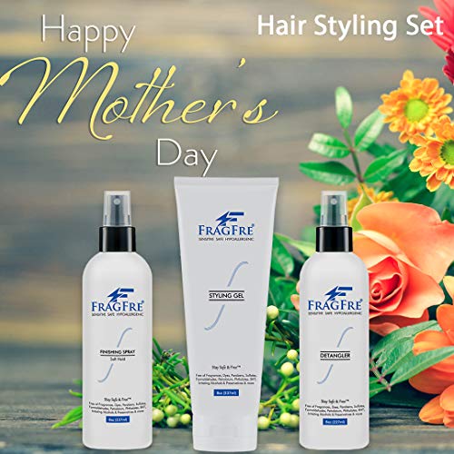 Hair Styling Gel 8 oz (2-Pack Gift Set) Medium Hold - Fragrance Free Hypoallergenic - Irritation Free Styling Gel for Sensitive Skin - for Men Women Children - Gluten Free Vegan Cruelty Free - Image 7