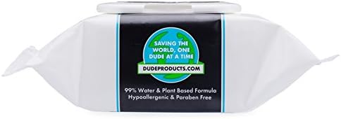 DUDE Wipes - 30 Unscented Face & Body Wipes with Sea Salt & Aloe - Alcohol Free Hypoallergenic Cleansing Wipes - Image 2