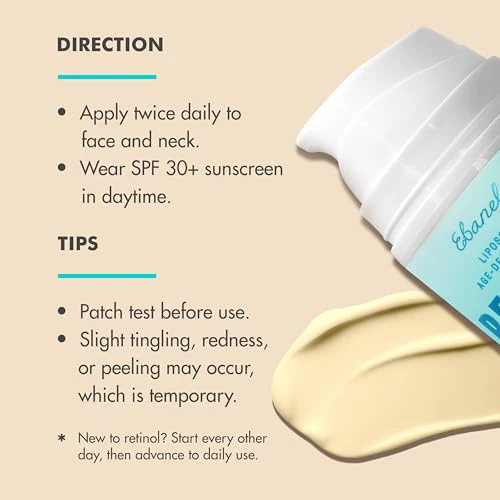 Ebanel Retinol Cream for Face with Collagen, Peptides, Niacinamide, Ceramides, Retinol Moisturizer with Vitamin C & B5, Hyaluronic Acid, Pore Minimizer Anti Aging Wrinkle Cream for Women and Men - Image 6