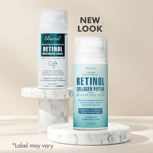 Ebanel Retinol Cream for Face with Collagen, Peptides, Niacinamide, Ceramides, Retinol Moisturizer with Vitamin C & B5, Hyaluronic Acid, Pore Minimizer Anti Aging Wrinkle Cream for Women and Men - Image 7