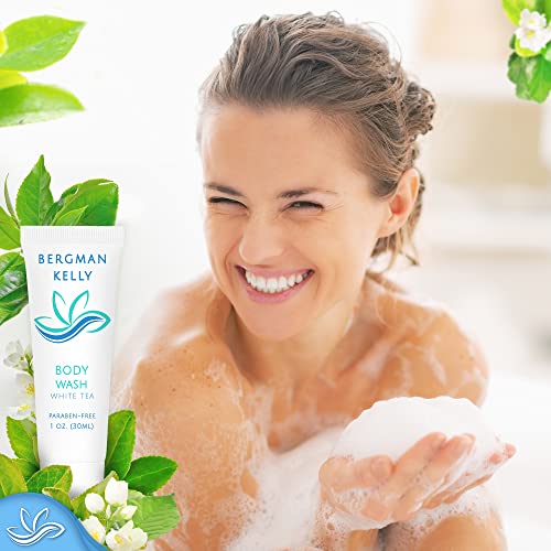 BERGMAN KELLY Travel Size Body Wash (1 fl oz, 50 PK, White Tea), Delight Your Guests with a Revitalizing and Refreshing Hotel Body Wash, Quality Mini and Small Size Guest Hotel Toiletries in Bulk - Image 6