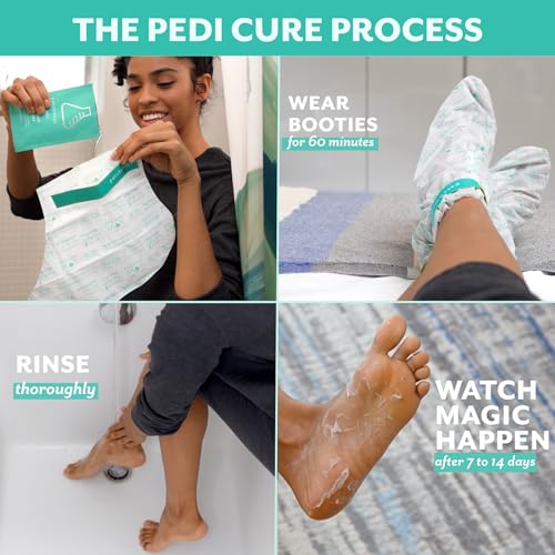 Patchology PoshPeel Pedi Cure - Foot Peel Mask Soak Treatment, Pedicure Foot Spa, Feet Peeling Mask, Pedicure Booties w/Deep Exfoliation for Baby-soft Skin, Pedicure Supplies for Foot Care, 1 Pair - Image 4